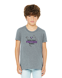 BELLA+CANVAS ® Youth Jersey Short Sleeve Tee - DTG - Logo 1 -Athletic Heather