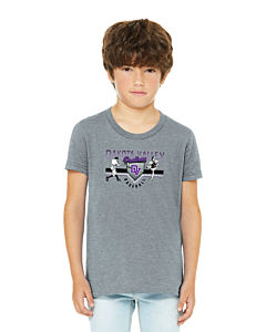 BELLA+CANVAS ® Youth Jersey Short Sleeve Tee - DTG - Logo 2-Athletic Heather