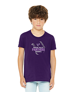 BELLA+CANVAS ® Youth Jersey Short Sleeve Tee - DTG - Logo 1 -Purple