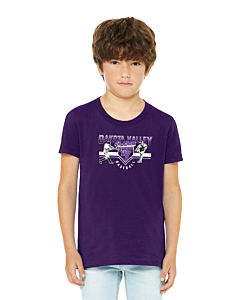 BELLA+CANVAS ® Youth Jersey Short Sleeve Tee - DTG - Logo 2-Purple
