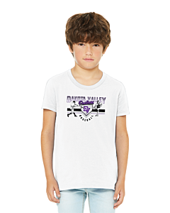 BELLA+CANVAS ® Youth Jersey Short Sleeve Tee - DTG - Logo 2-White