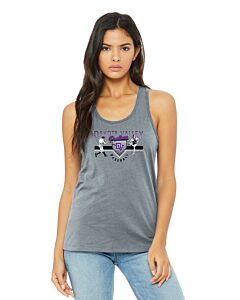 BELLA+CANVAS ® Women’s Jersey Racerback Tank - DTG - Logo 2-Athletic Heather