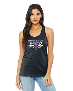 BELLA+CANVAS ® Women’s Jersey Racerback Tank - DTG - Logo 2-Dark Gray Heather