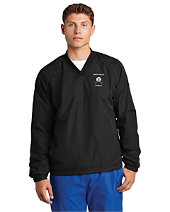 Sport-Tek® V-Neck Raglan Wind Shirt - Embroidery 