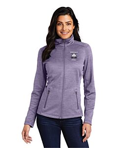 Port Authority® Ladies Digi Stripe Fleece Jacket - Embroidery 