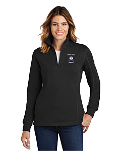 Sport-Tek® Ladies 1/4-Zip Sweatshirt - Embroidery -Black