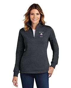 Sport-Tek® Ladies 1/4-Zip Sweatshirt - Embroidery -Graphite Heather