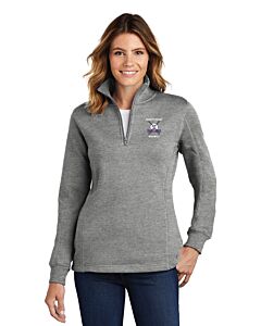 Sport-Tek® Ladies 1/4-Zip Sweatshirt - Embroidery -Vintage Heather