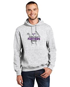 Port &amp; Company® Essential Fleece Pullover Hooded Sweatshirt - DTG - Logo 2-Ash