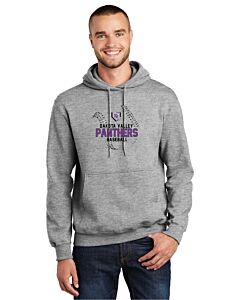 Port &amp; Company® Essential Fleece Pullover Hooded Sweatshirt - DTG - Logo 2-Athletic Heather